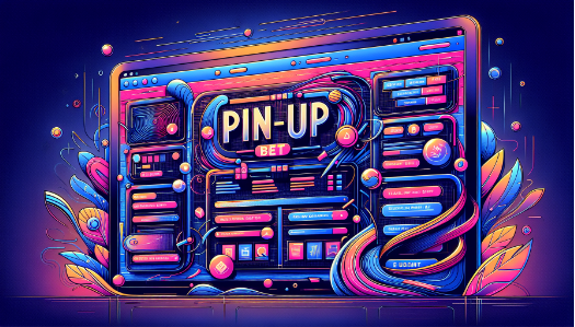 Ilustração de design intuitivo no site da Pin-Up Bet
